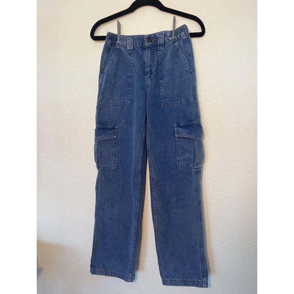BDG Urban Outfitters Skate Jean High Rise Cargo Denim Medium Wash W25 L32